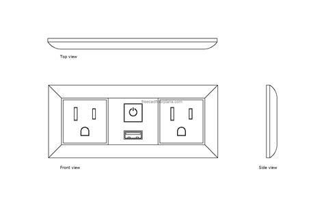 electrical outlet box dwg|autocad electrical outlet elevation blocks.